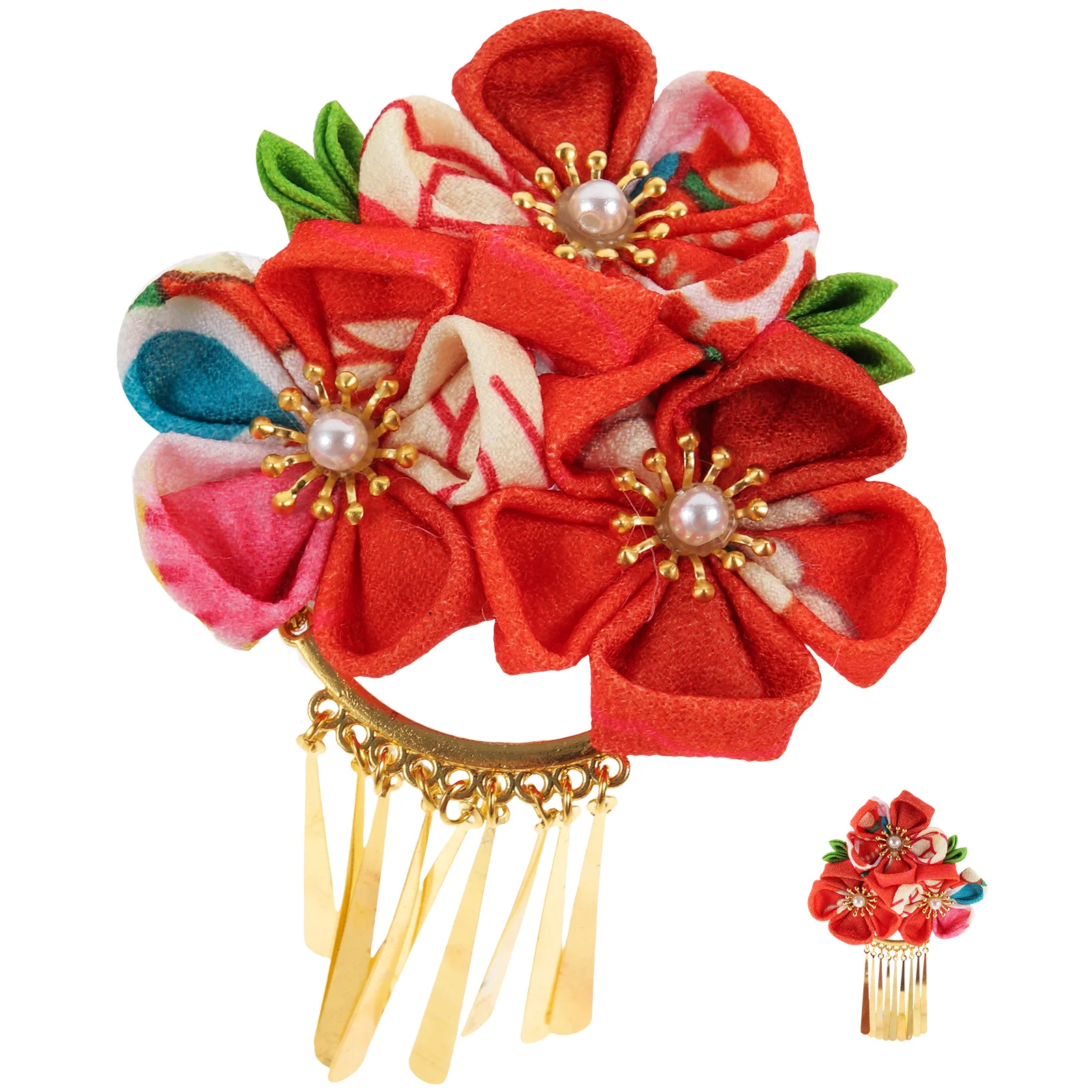 Japanese Style Hair Clip Flower Clips Accessory Decorate Blossom Flowers for Accessories Kimono Hairclip Bride