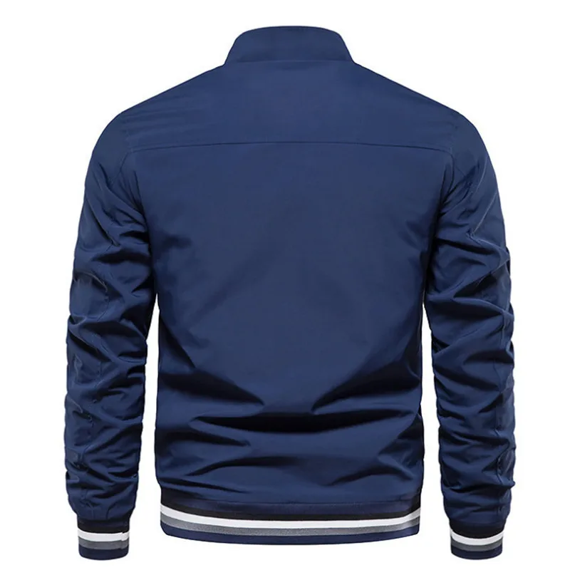 Men\'s Casual Zipper Jacket, Outdoor Sports Jacket, Men\'s Windbreaker, Waterproof Bomber, Autumn and Winter