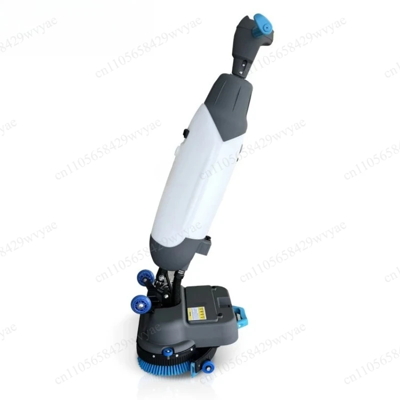 M3 Dual Brush Floor Cleaner, Dual-mode Electric & Manual Walk-behind Sweeper for Commercial Office & Store Cleaning