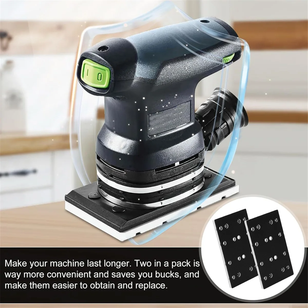 

A002 Square 4 Nail 12 Hole Hook and Loop Electric Sanding Pad for Polishing and Grinding