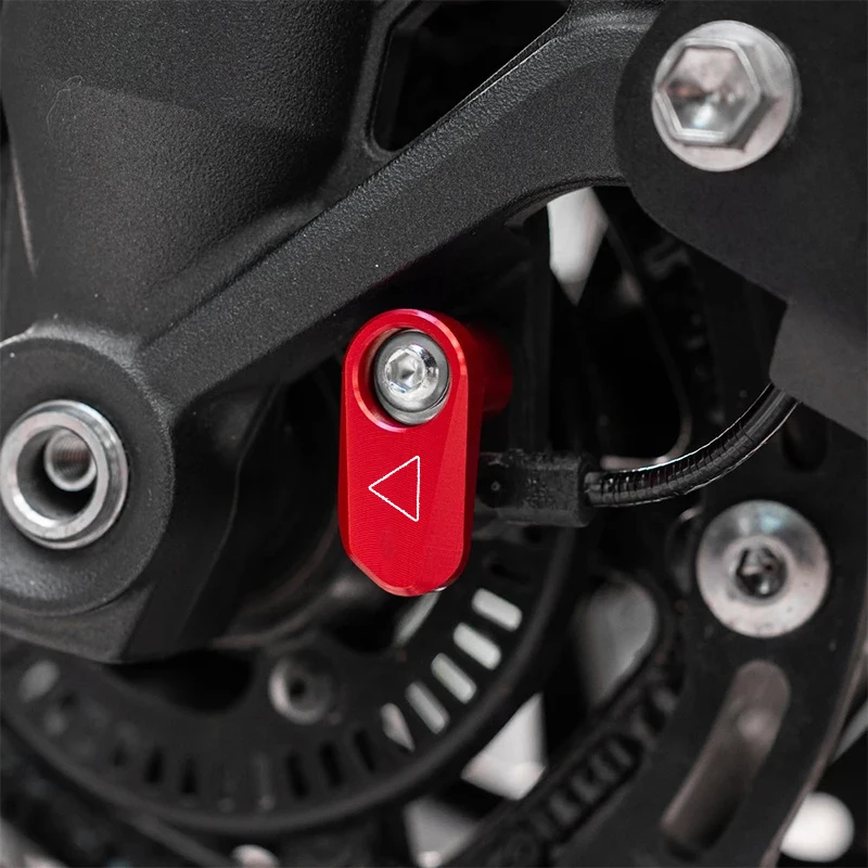 For Triumph Tiger850 900 Trident 660 Sport Speed400 Street Triple 765 Motorcycle Front Rear Wheel ABS Sensor Protector Guard Cap