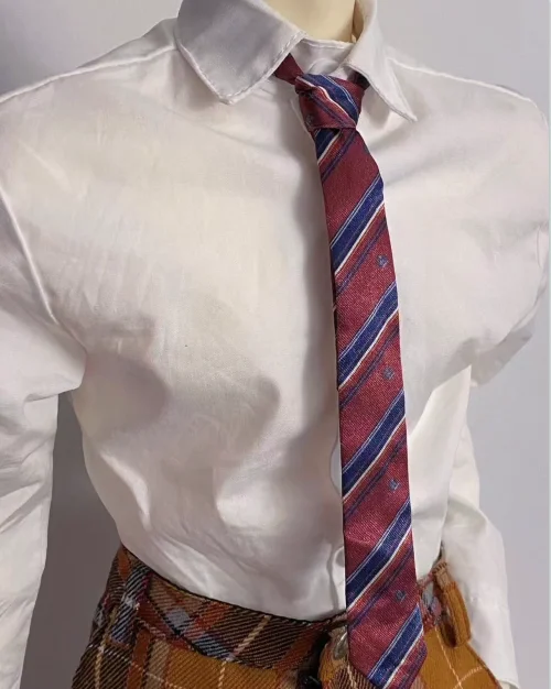 

A112 children handmade toy ID75 UF75 BJD Doll Accessories red green blue tie 1pcs