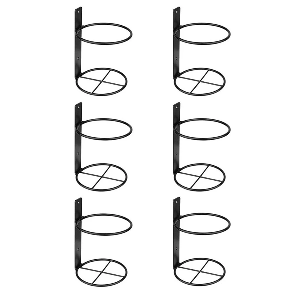 

Wine Wall Holder 6 Pack Wall Mounted Wine Rack Metal Wine Bottle Display Holder for Wine Storage Wall Wine Theme Decor