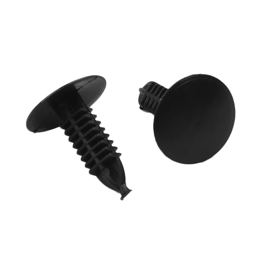 50x Car Black Plastic Rivets Retainer Clip 4mm X 5mm X 12mm For Car Bumper Fender Clips Fastener Interior Accessories