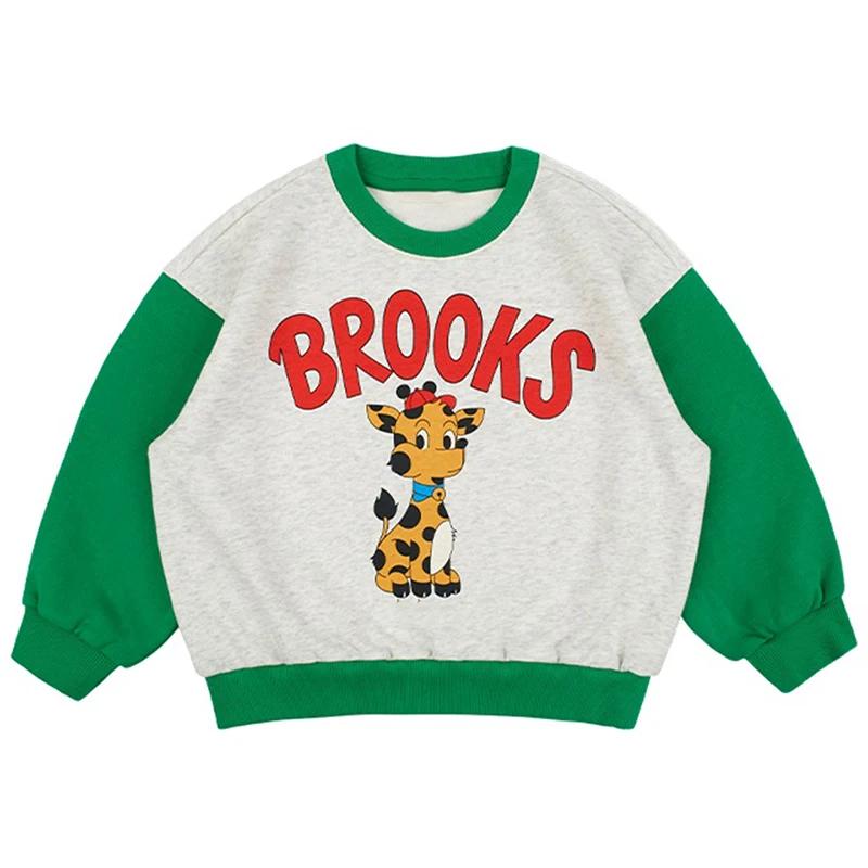 Kinderen Set 2024 Nieuwe Meisjes Bedrukte Hoodie Broekpak Jongens Lange Mouw T-Shirt Baby Warme Hoodie Set Meisjes Jurk Herfst Winter