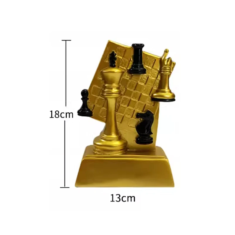 Customized Creative Go Resin Trophy, Competitions Rewards, Honors Souvenirs, Home Decor, Chinese chess Plaque Commemorative, 1Pc view 5