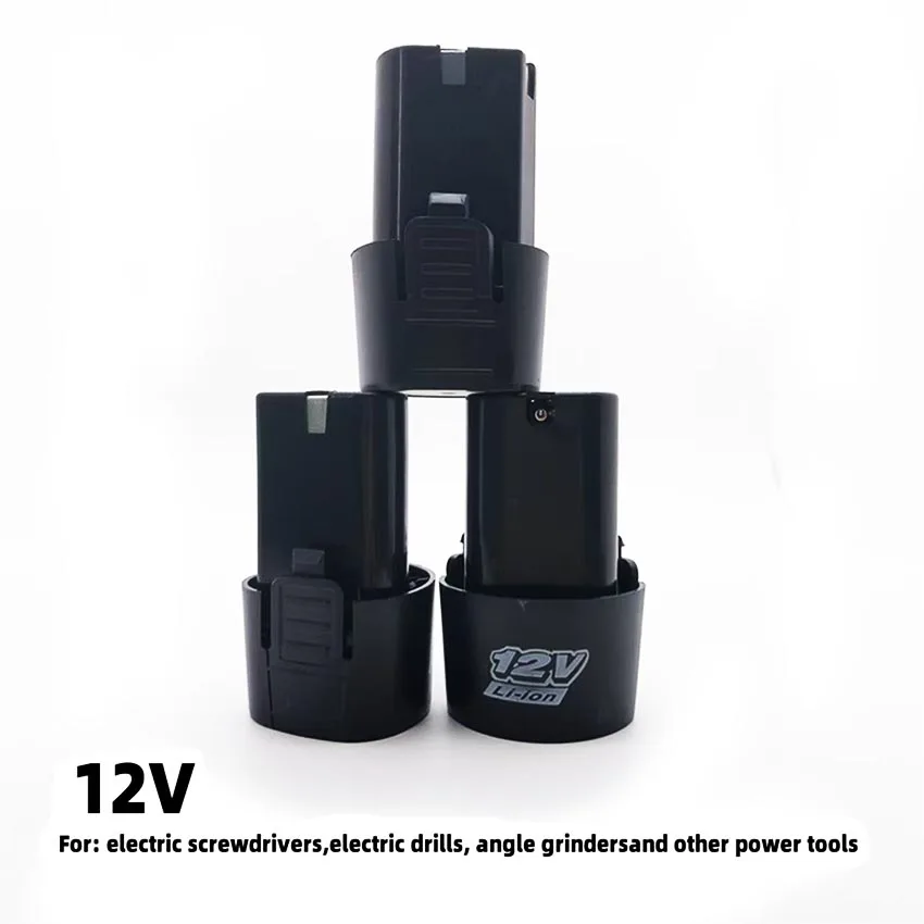 بطارية ليثيوم عالمية قابلة لإعادة الشحن 12 فولت 4000 مللي أمبير في الساعة للمفكات الكهربائية والتدريبات ومطاحن الزوايا الصغيرة وغيرها من الأدوات الكهربائية