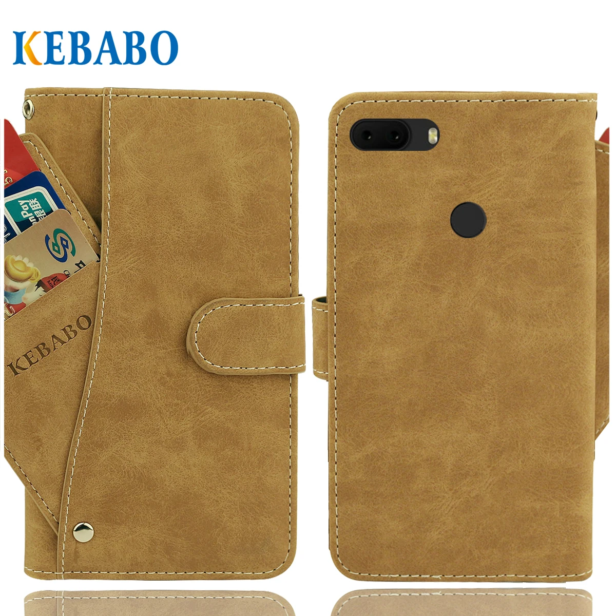 Cartera de cuero Vintage para Philips Xenium S266 S566, funda con tapa, ranuras para tarjetas de lujo, funda antideslizante, Fundas protectoras para teléfono, bolsas