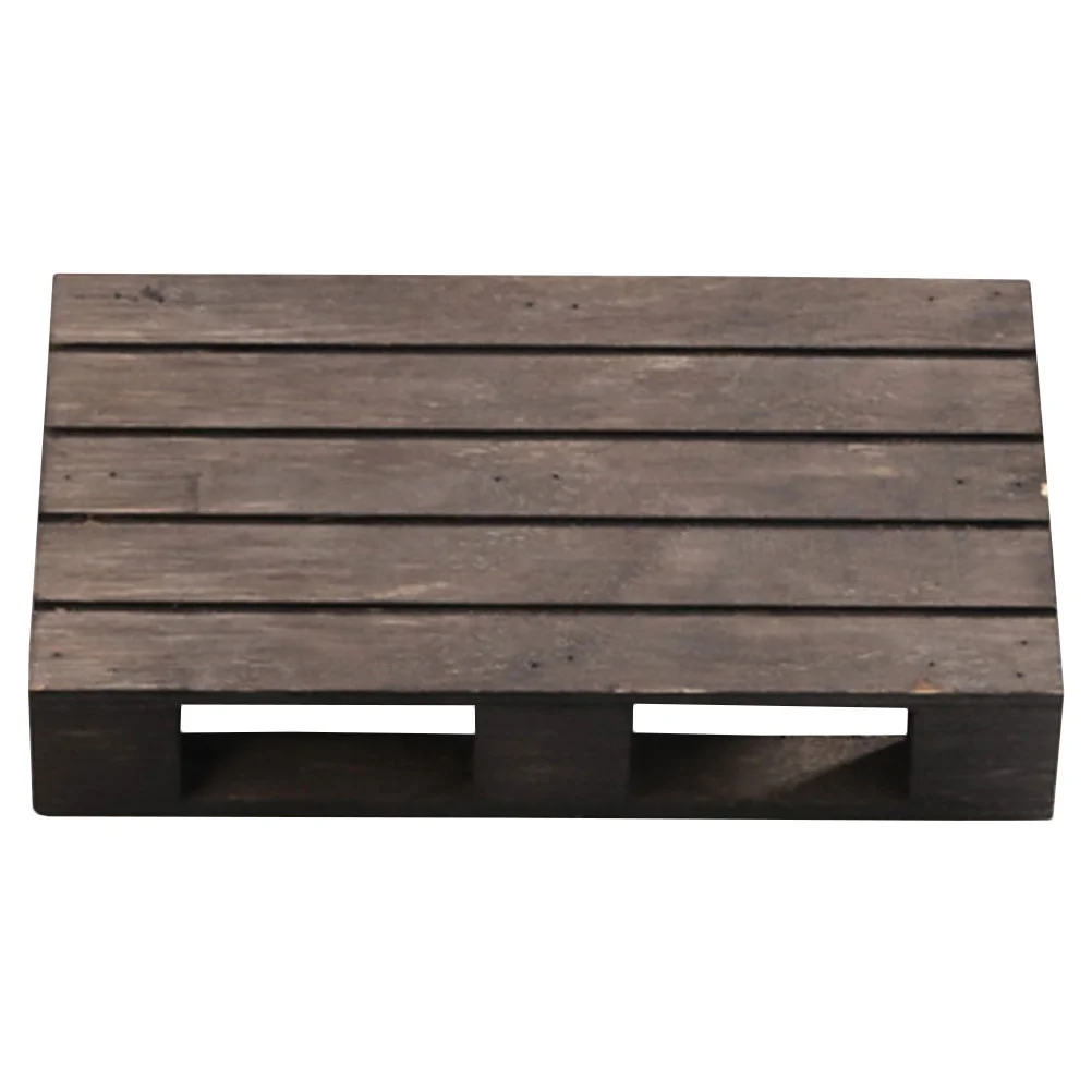 Carbonized Wood Pallet Show Rack Essentials For New Home Drink Coasters Tabletop Protection Display Stand Wooden Place Mats