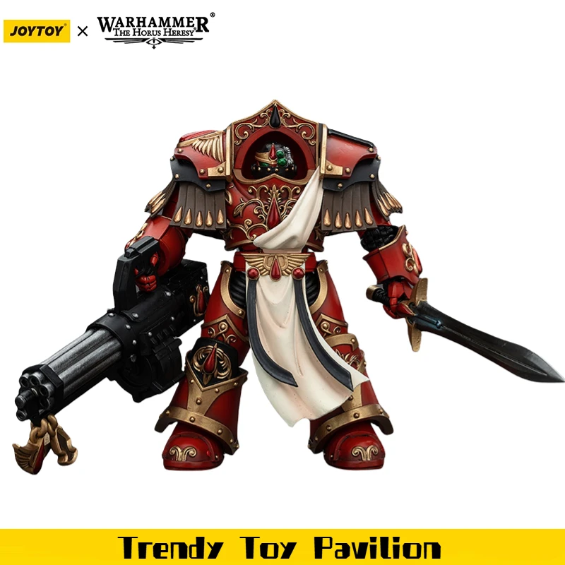

【JOYTOY】Warhammer 40K Blood Angels Crimson Paladins Squad Crimson Paladin with Lliastus AssaultCannon 1/18 Action Figure Toys