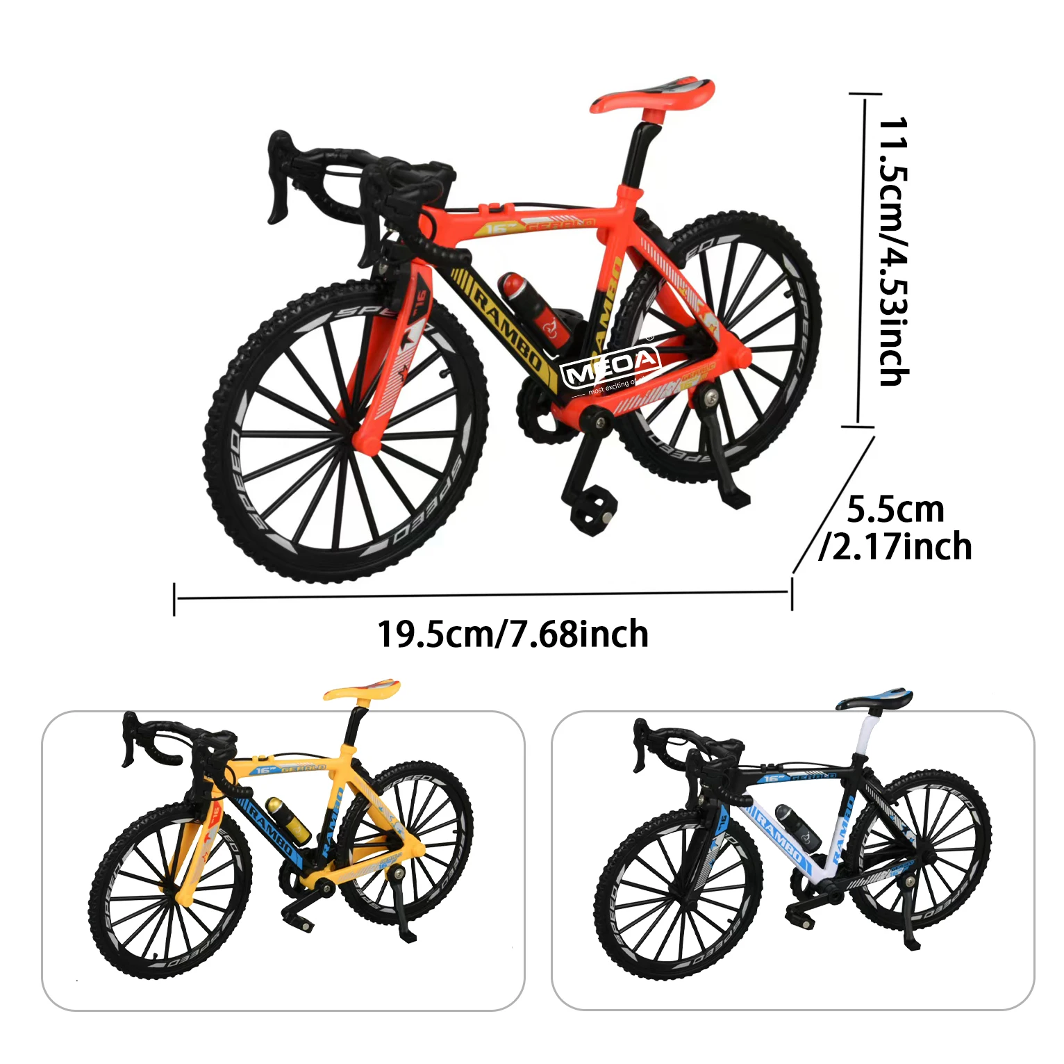 Maßstab 1:8 Druckguss Mini Rennrad Fahrrad Modell Spielzeug Kunststoff Finger BMX Spielzeug Desktop Dekoration Handwerk für Radfahren Liebhaber ﻿ ﻿