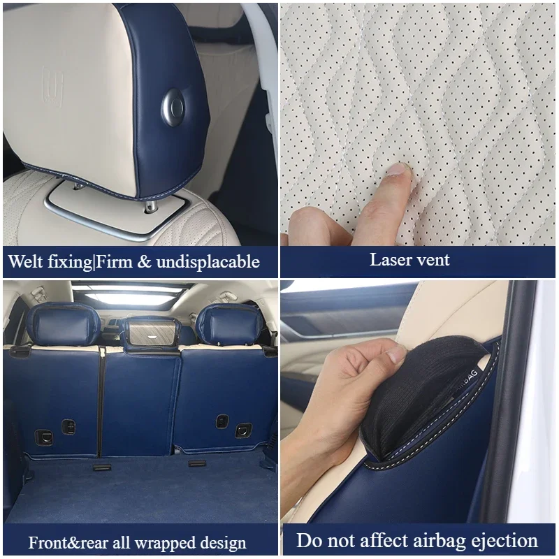 For Tank 500 Five Seater Seat Cover Fully Encircling Seat Cushion Original Car Color Interior Car Socket Sleeve