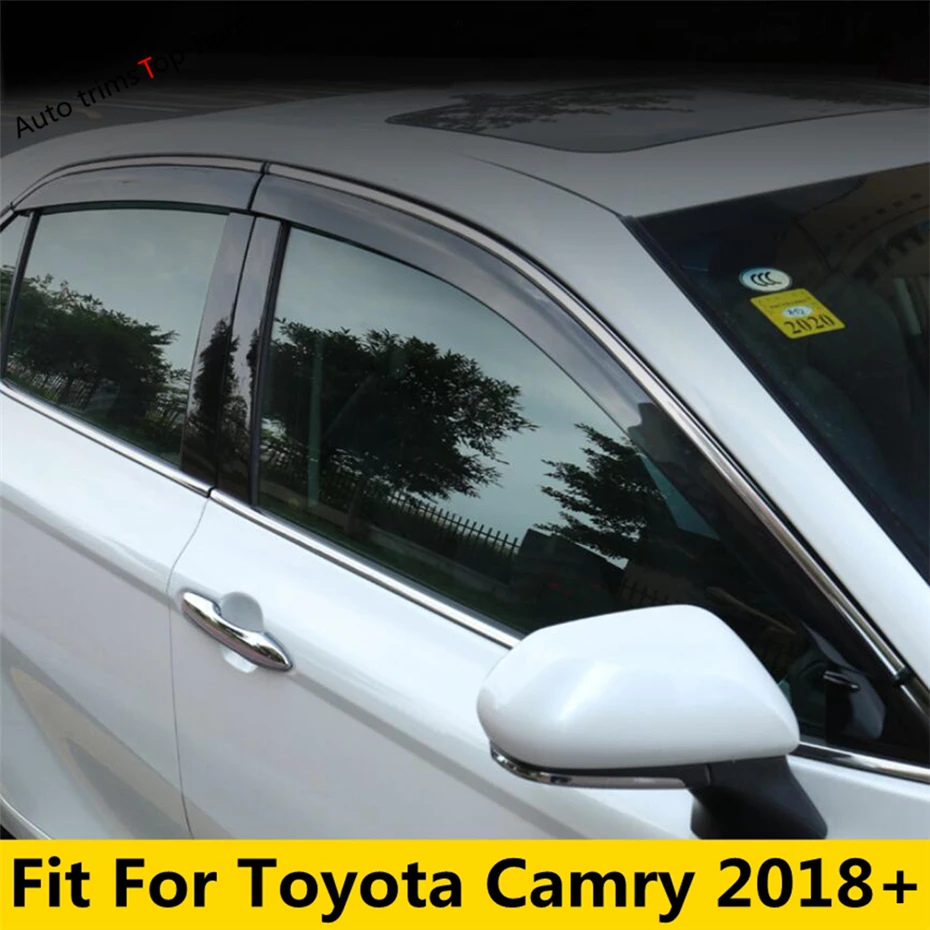 

For Toyota Camry 2018 - 2022 Side Window Vent Visor Sun Rain Wind Deflector Guard Weather Shield Cover Car Accessories Exterior