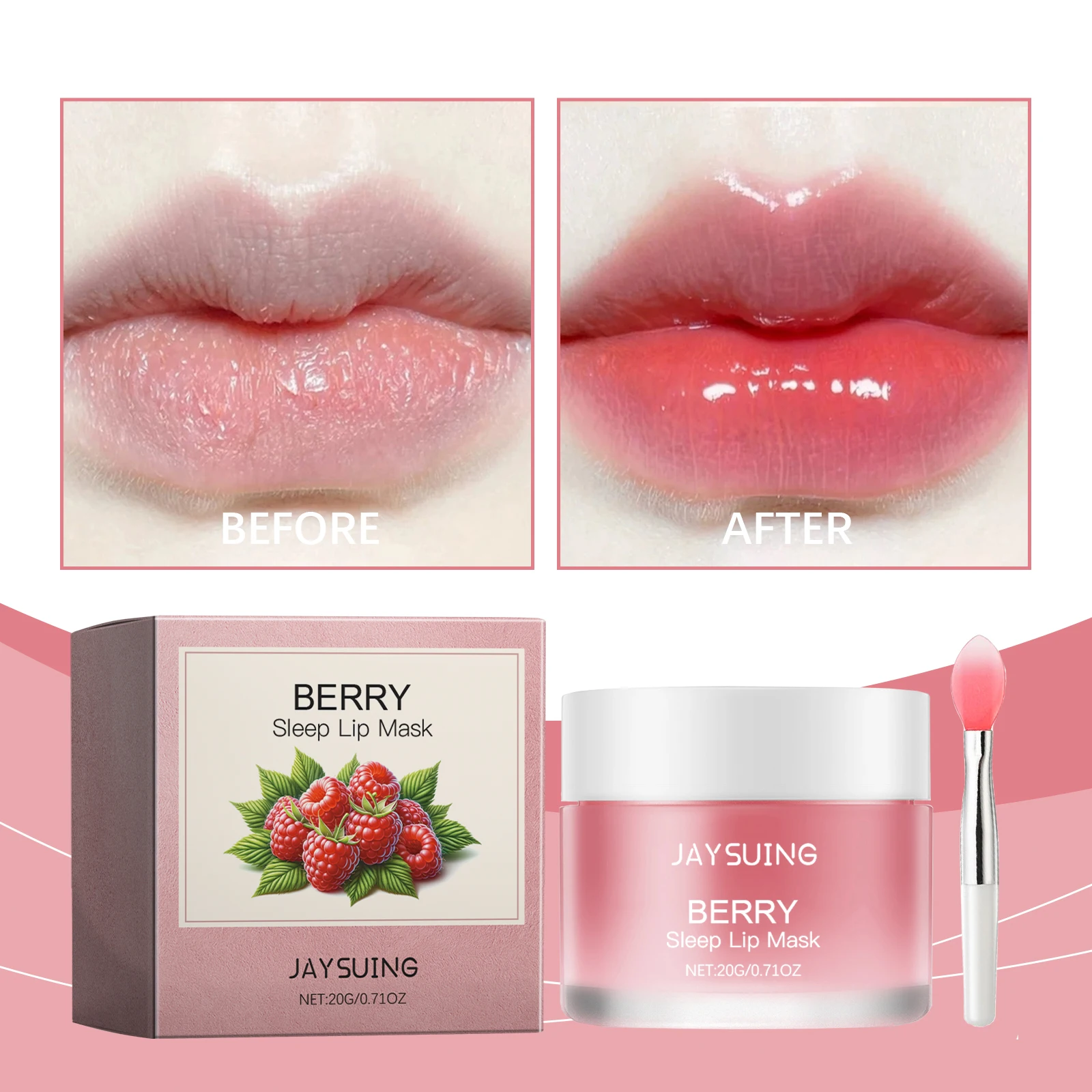 Máscara Labial Berry: Hidratação Noturna e Reparação