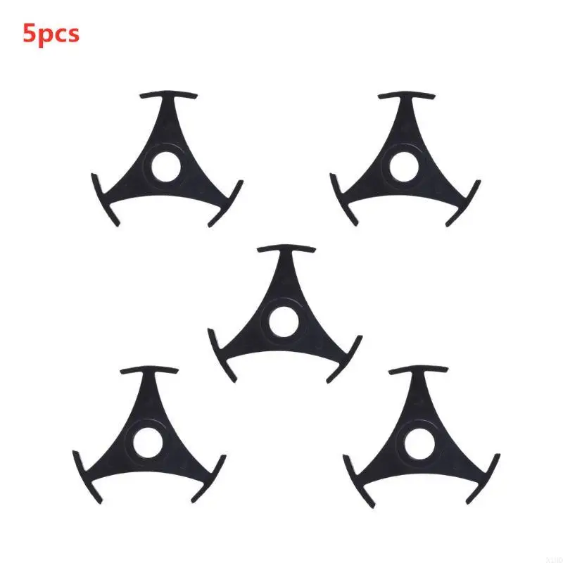 

N1HD 5Pieces/set Black 7 Inch Vinyl Record Adapter Converter For 45RPM Turntable