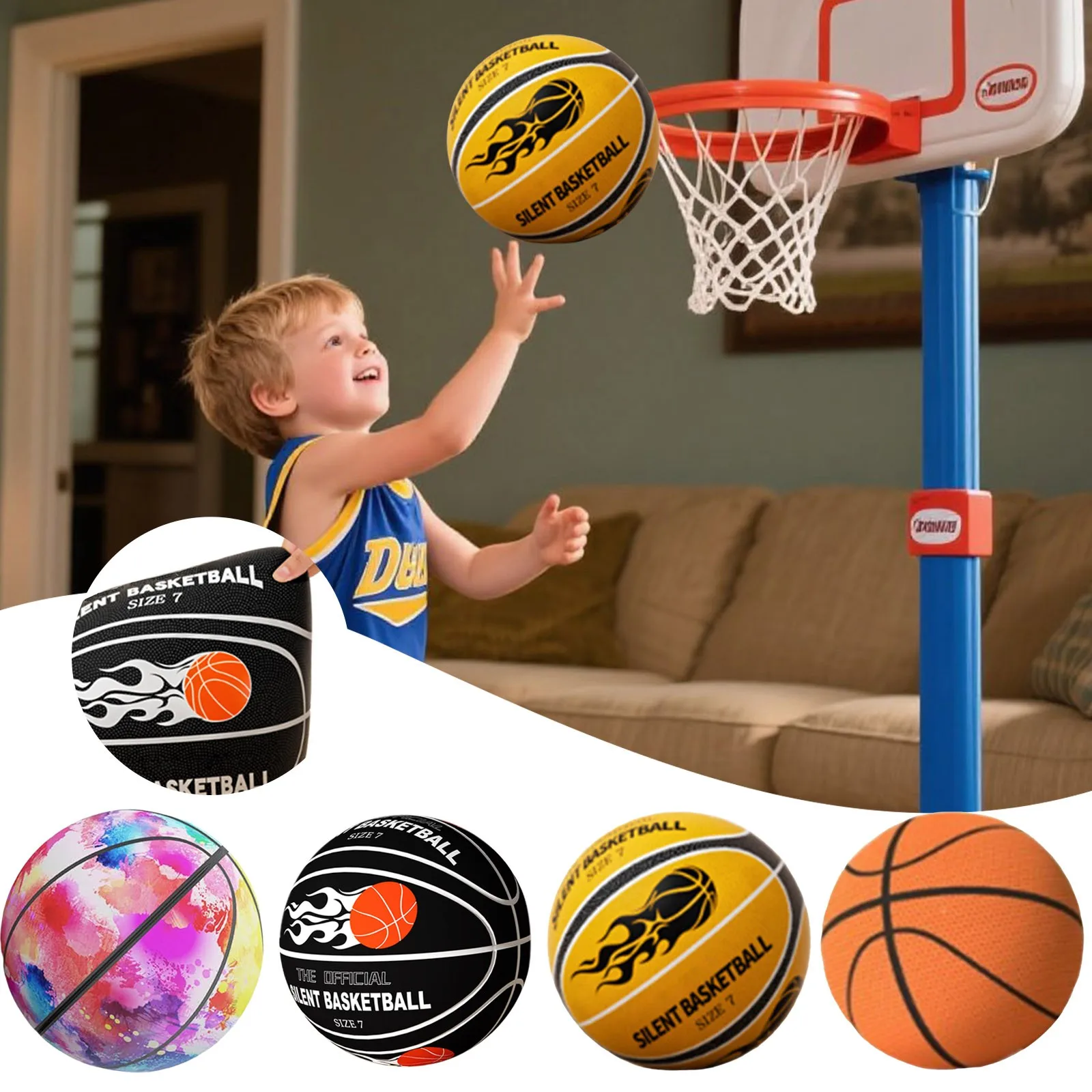 어린이를 위한 예술과 공예 4-6 스티커 Silencieux De Silencieux Basketball D'intérieur Silencieux D'entraînement En Salle En