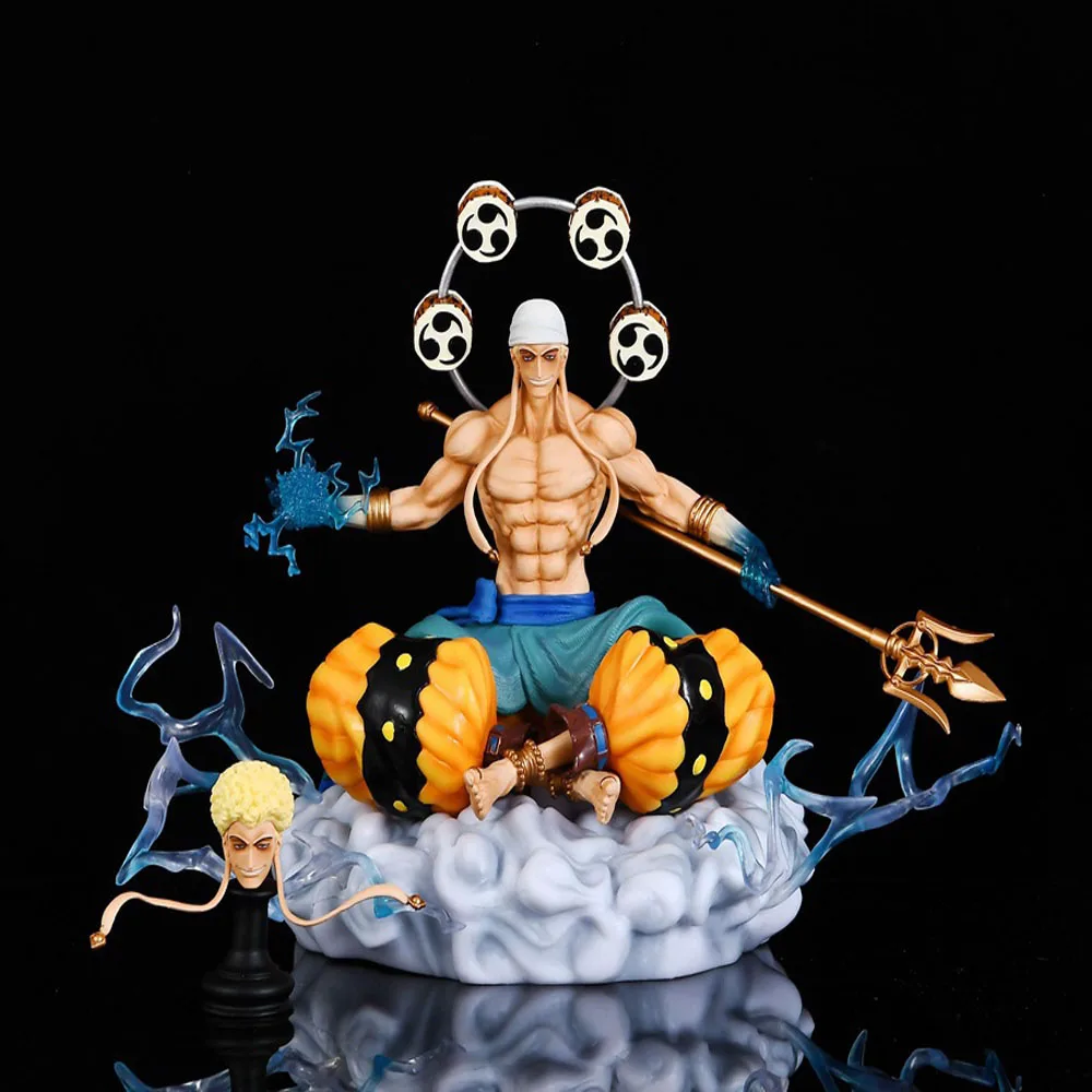 

One Piece Anime Figure Natural System Enel Statue Model Dolls Gk Action Figures Collection Decoration Kids Toy Gift