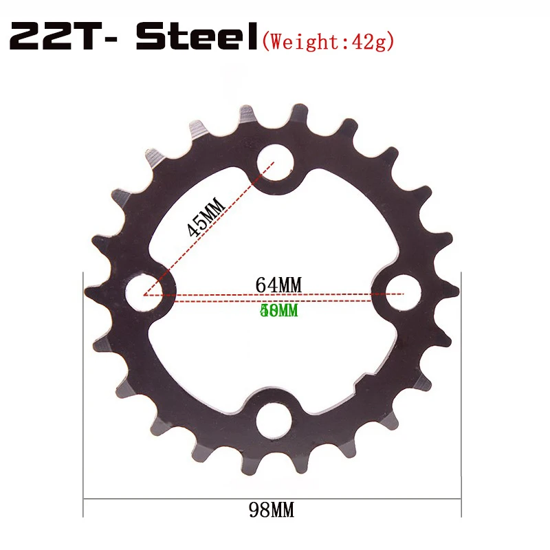 Repair Chainring Sprocket Replacement Riding Road Bike Sports Steel Bicycle Black Cycling Mountain Racing Convenient Practical