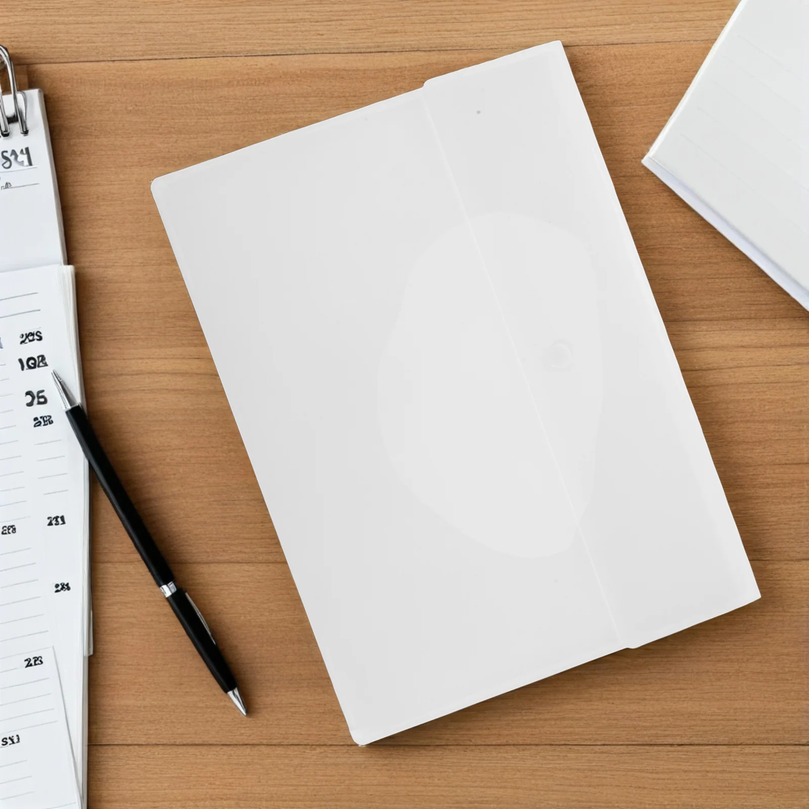 10Pcs Plastic Folder with Snap Closure Large Capacity Transparent Document Holder for Business Meetings and Office File