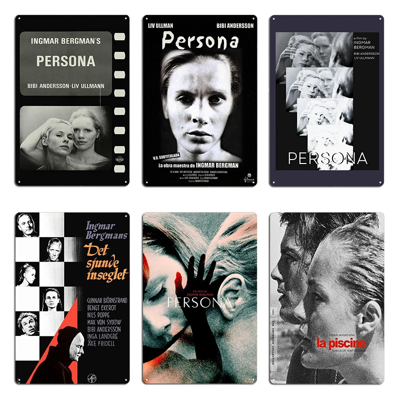 Passion Director Movie Addiction Persona Bergman Cute Fans Metal Plates Designing Cave Pub Wall Pub Tin Sign Posters