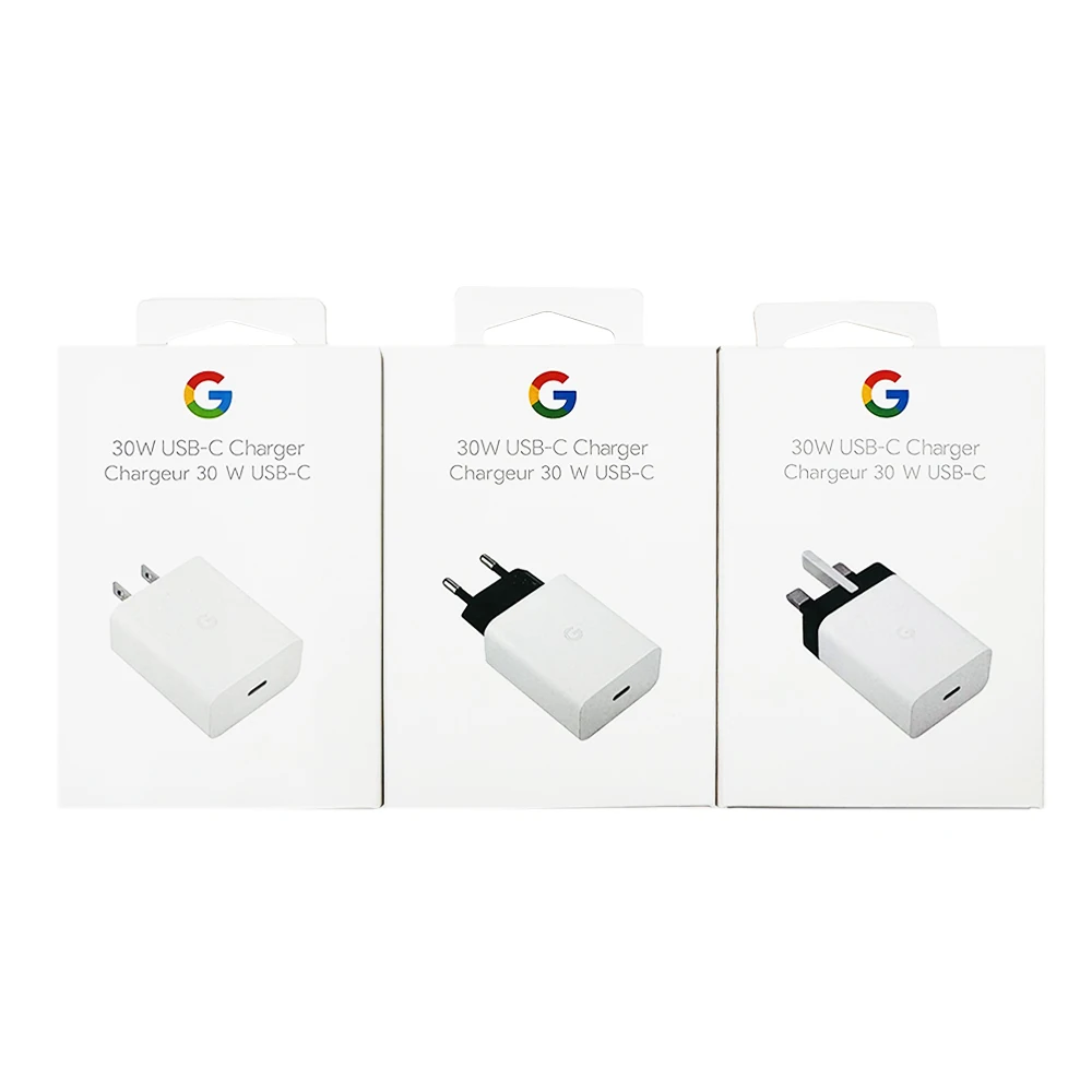 30W PD Charger For Google Pixel 8 7 6 5 4 Pro 6A Type C Fast Wall Charging Quick Adapter With 100cm USB type C To Type C cable