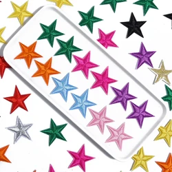 10Pcs/Lot Stars Embroidered Patches Ironing Colorful Star Stickers Patches For DIY Clothes Decoration Supplies Home Crafts