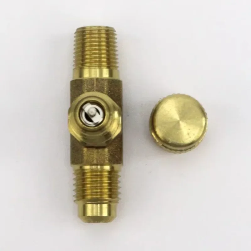 Imported REFCO snow seed watch middle copper tee accessory 2-point horn mouth top pin with fluorine tee