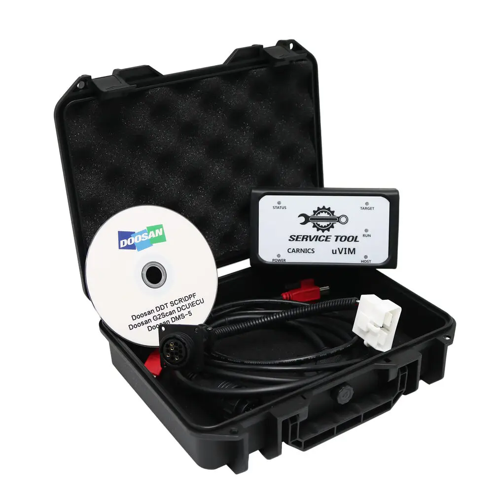 For Doosan Uvim Excavator Forklift Engine Fault Detector DDT SCR DPF DCU ECU Scanner Fault Diagnostic Tool With Software