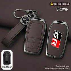 For Toyota GR Sport C-HR Gazoo RAV4 Racing Mirai Avensis Zinc Alloy Car Key Case Cover Protector Keychain Styling Accessories