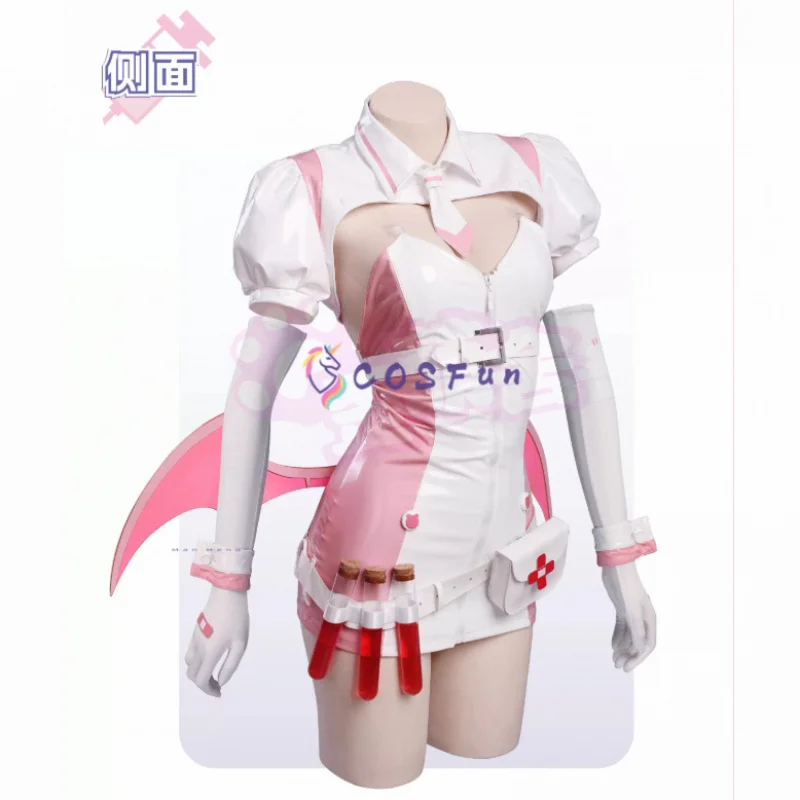 

Muse Dash Buro Cosplay Costume Nurse Dress Full Set Uniform Props Accessories Women Halloween Carnival Party COSFun