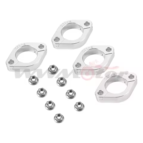 Exhaust Muffler Flange Split Clamps For Kawasaki ZXR750 1989-1995 GPX750R 1987-1988 ZRX400 1994-2008 ZX-7R 91-94 18069-1072