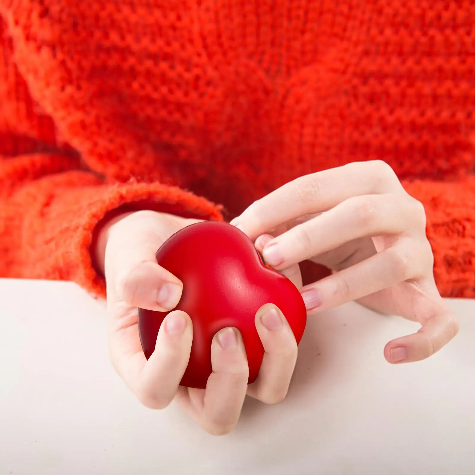 Funny Love Heart Ball Soft Slow Rising Stress Reliever Gag Squeeze Kids Toy Anti-stress DecompressionToy