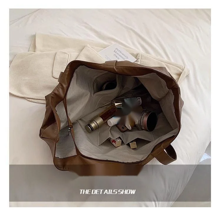FOUR ONE Große Kapazität Damen Vielseitige Neue Einfache Schultertasche Lässige Textur Klassenzimmer Pendler Einkaufstasche_voghion.com