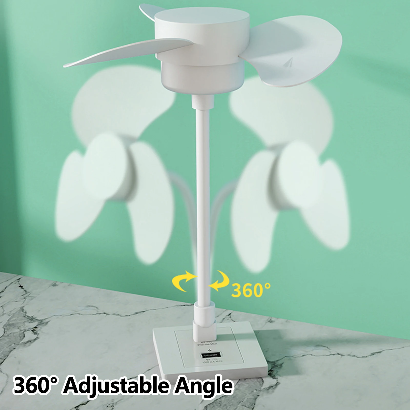 USB Flexible Fan Mini Portable Cooling Fans USB Powered for Power Bank Laptop PC AC Charger
