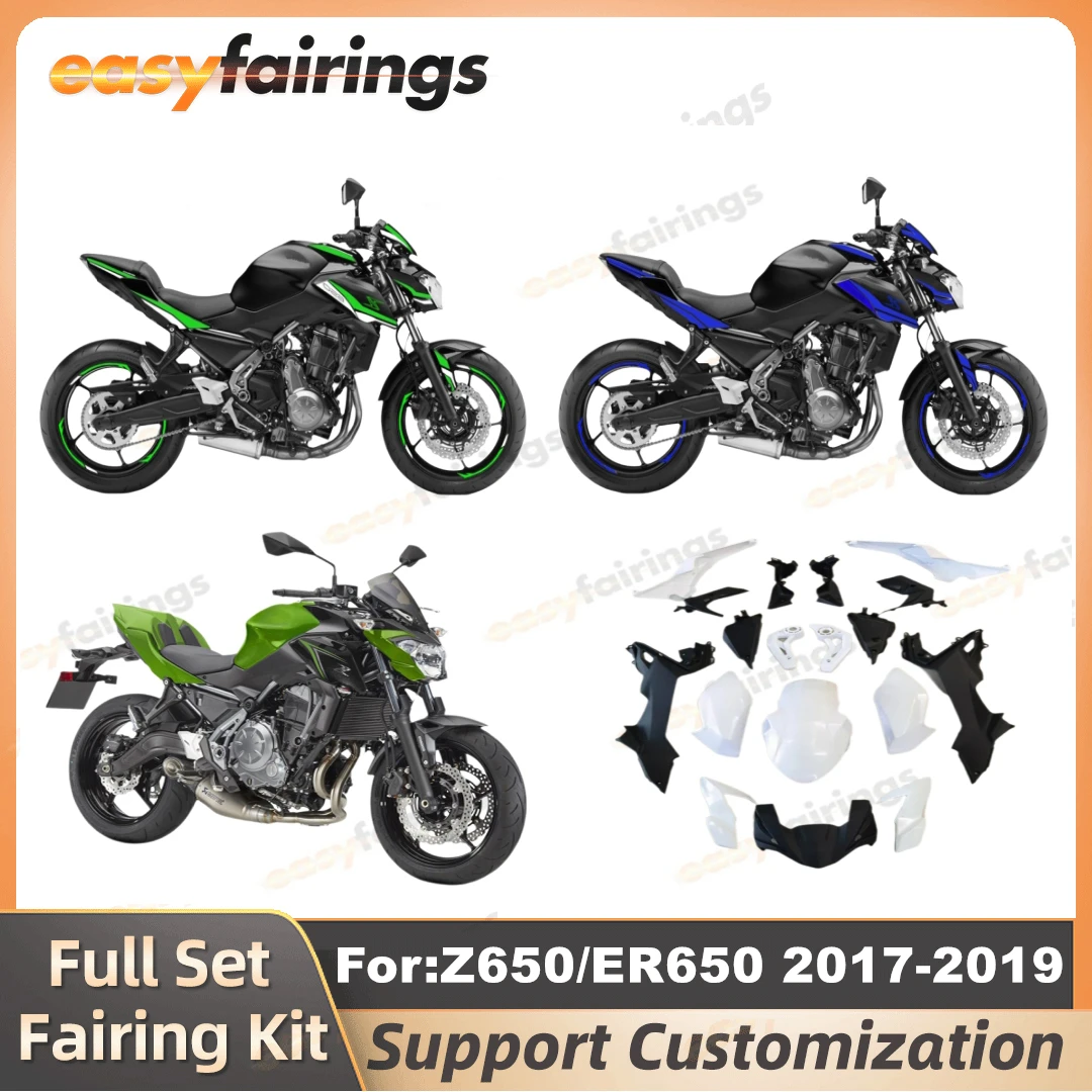 

Motorcycle Injection Mold fairing kit fit Plastic for Kawasaki Z650 ER650 Z650 ER650 2017 2018 2019 Bodywork Fairings kits zxmt