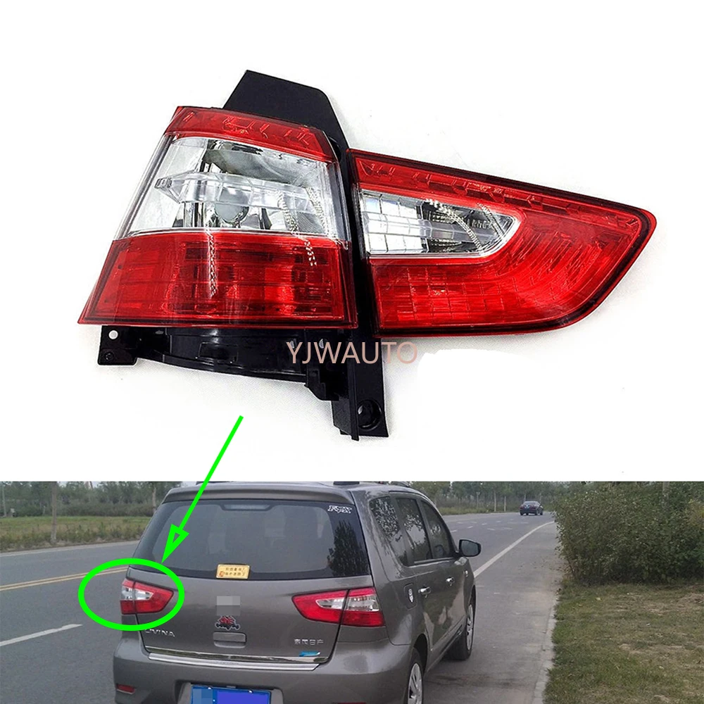 Taillight for Nissan Livina 2013 2014 Tail Lamp Car Rear Turning Signal Brake Lamp Warning Bumper Tail Light