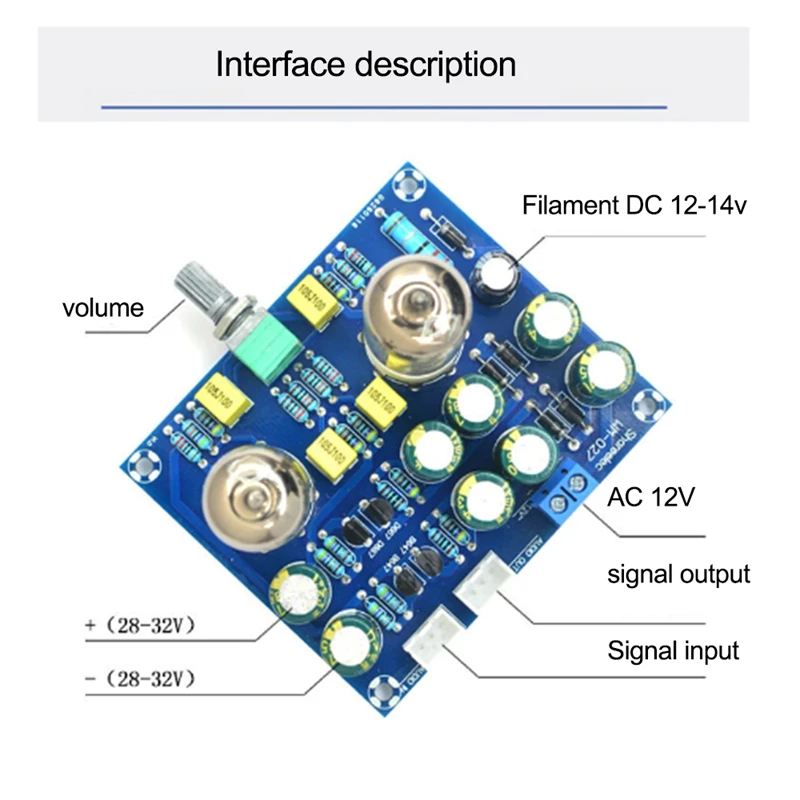 BAAY AC 12V 1A 6J1 wartość przedwzmacniacz przedwzmacniacz rurowy płyta wzmacniacza przedwzmacniacz słuchawki zestawy DIY