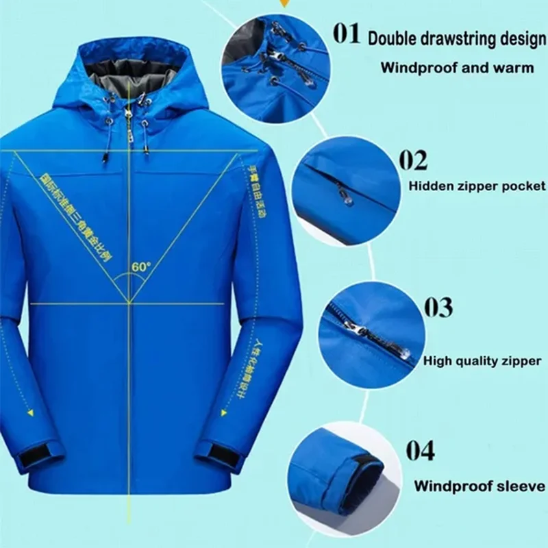 New Coat Custom Your Jackets Waterproof Windproof Breathable Jacket Men Fashion Outdoor Mountain&Hiking Softshell Jackets