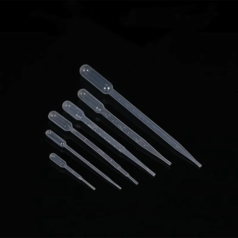 1000Pcs 500Pcs 100Pcs Lab 0.2ml 0.5ml 1ml 2ml 3ml 5ml 10ml Plastic Pasteur Pipette Transfering Dropper for School Experiment