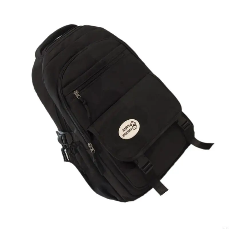 X7XC Stylish Teen School Backpack for Boys and Girls Large Capacity Daypack Nylon Book Bag for College Students