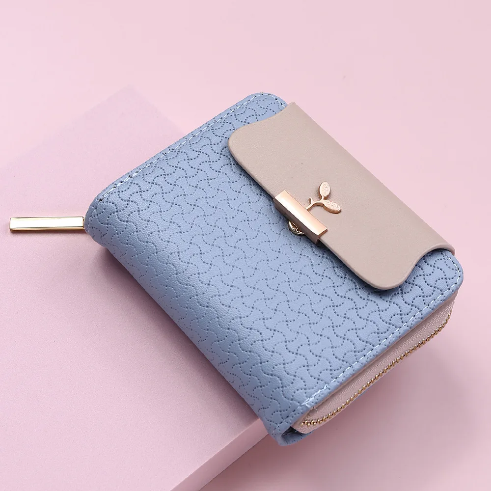 

Fashion Women's Wallet Brand Design Student Leather Mini Wallet Women's Multi Card Folding Money Bag Women's Wallet