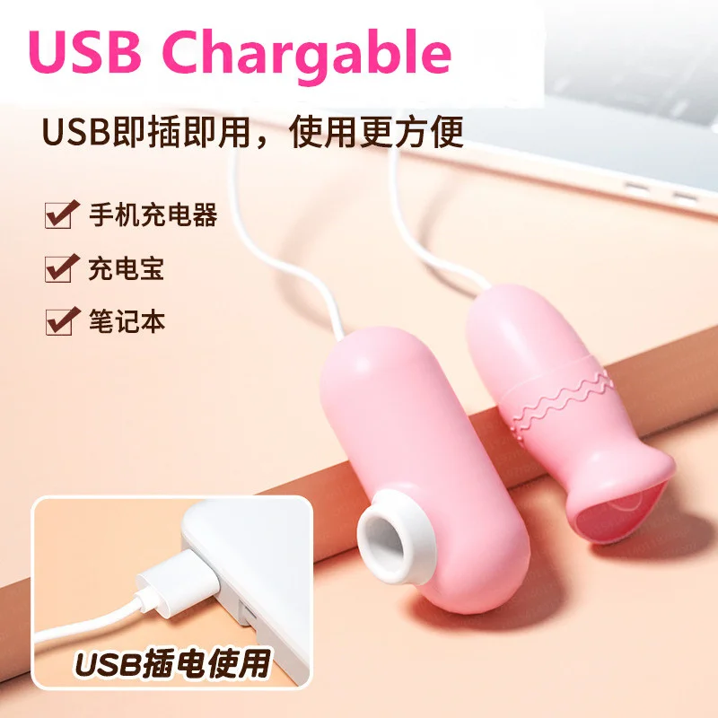 Love Egg USB Charge Licking Vibrator Sucker Clitoris Stimulator Female Masturbator Sexy Games Sex Toys For Couples Erotic Goods