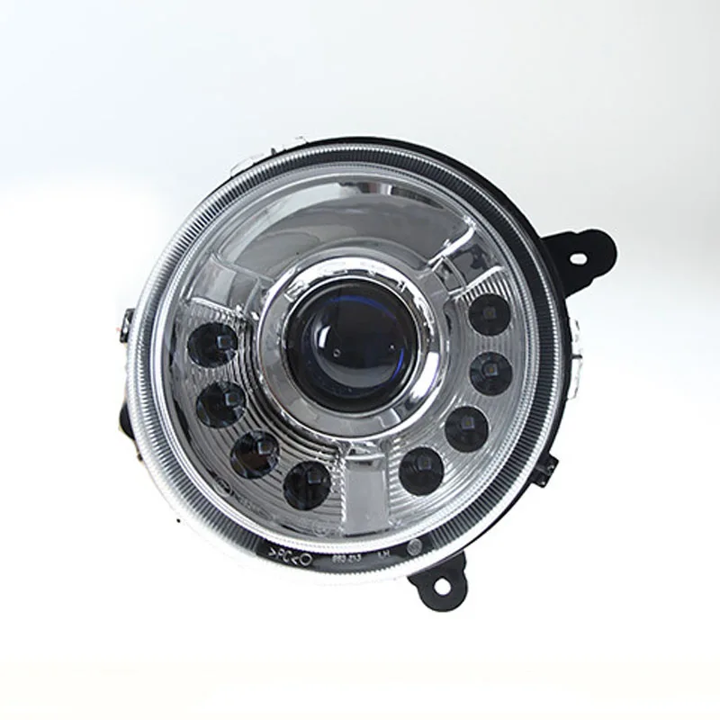 تصفيف السيارة مجموعة مصابيح أمامية مصباح زينون لسيارة جيب فريلانسر 2011-2015 شعاع عالي DRL أضواء النهار الجري المصباح الأمامي #3