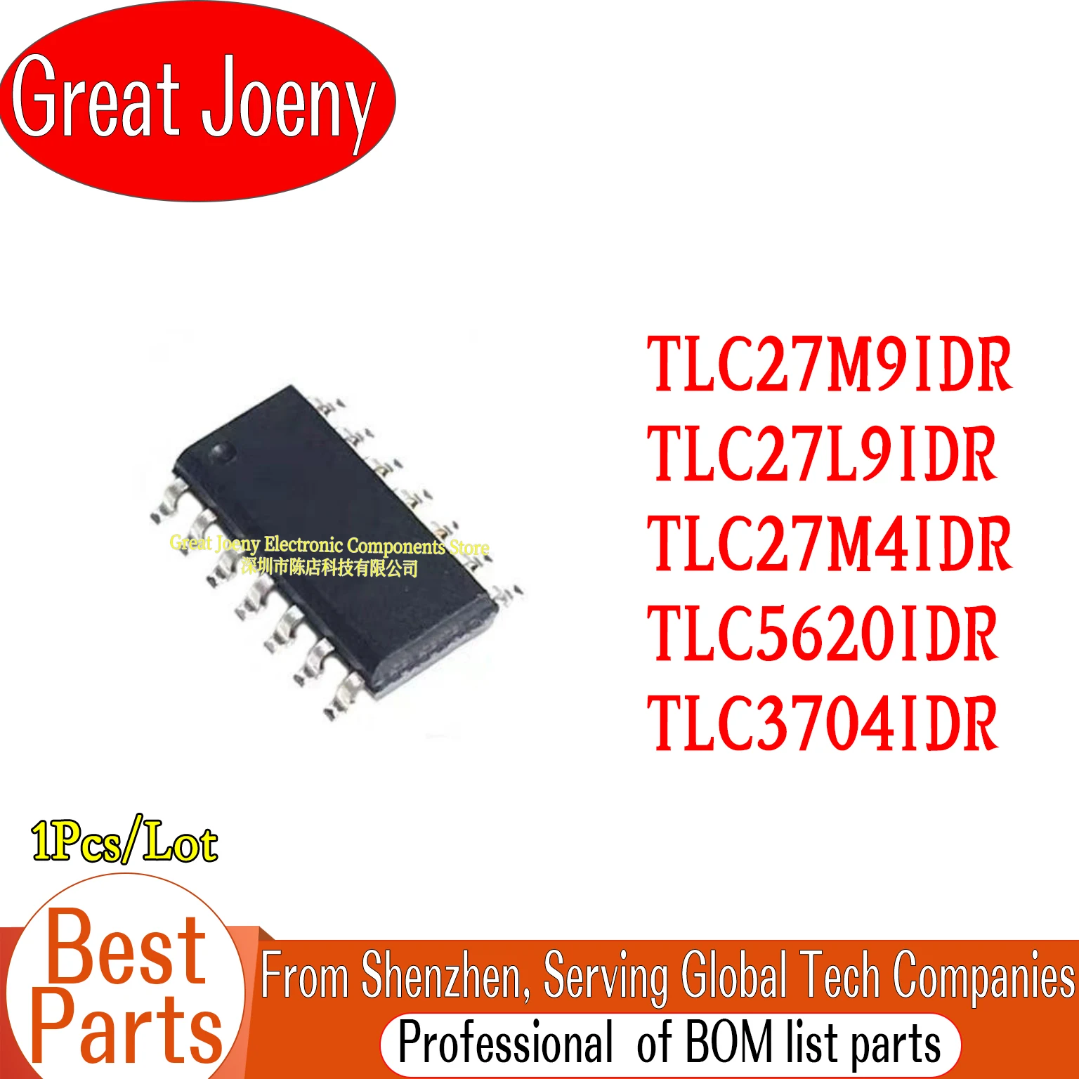 

TLC27M9I TLC27L9I TLC27M4I TLC5620I TLC3704I TLC27M9IDR TLC27L9IDR TLC27M4IDR TLC5620IDR TLC3704IDR IC Chipset SOP-14