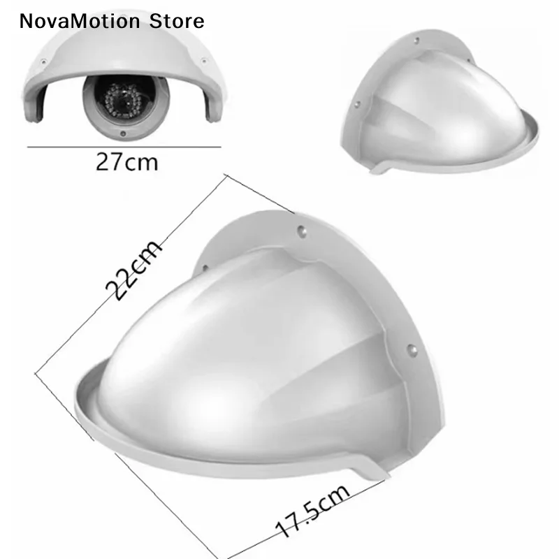 [NM]Rain Sun Shield Weather Cover Anti Glare Side Bracket CCTV Turret Dome Cameras[NM]