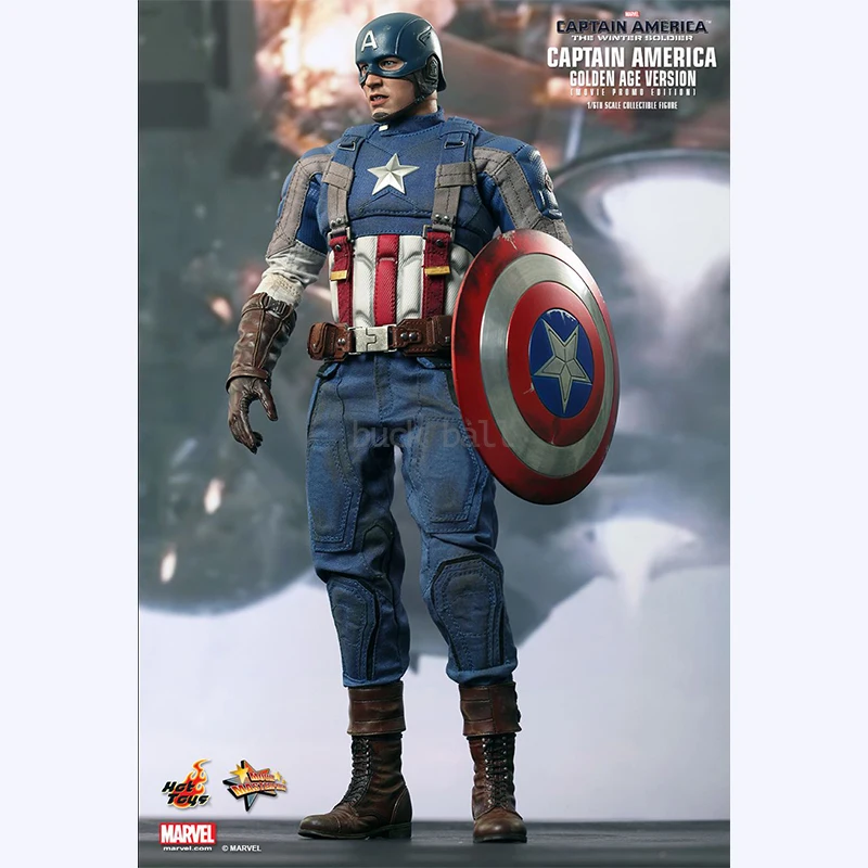 Juguetes calientes Steve Rogers figura de acción Capitán América figuras HT MMS240 modelo estatua muñeca colección decoración juguete regalos de cumpleaños