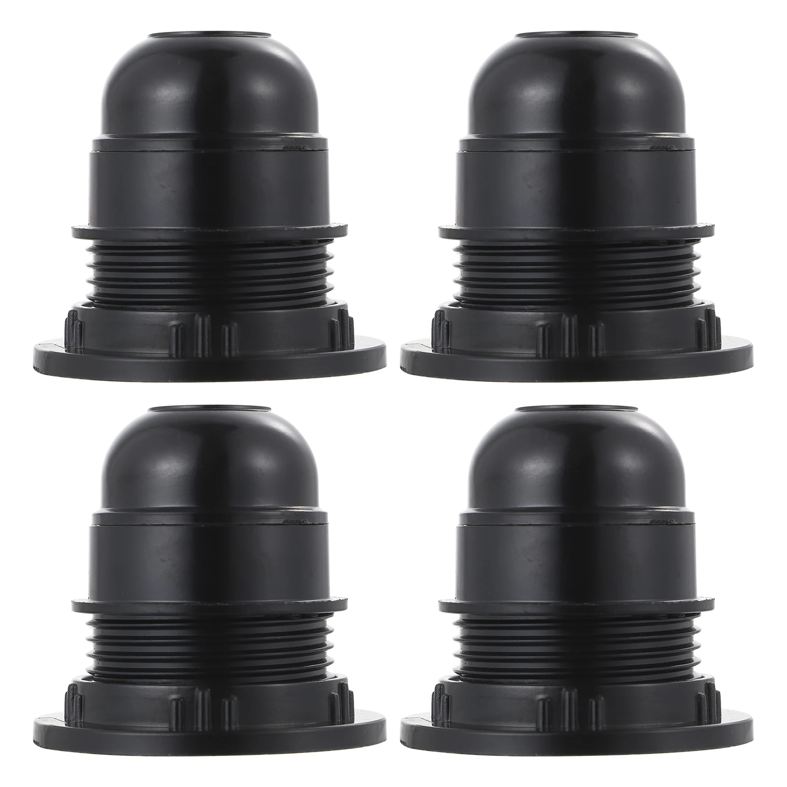 

4pcs E27 Lamp Holder Aluminum Cap Socket Bulb Connector Table Lamps LED Compatible Durable