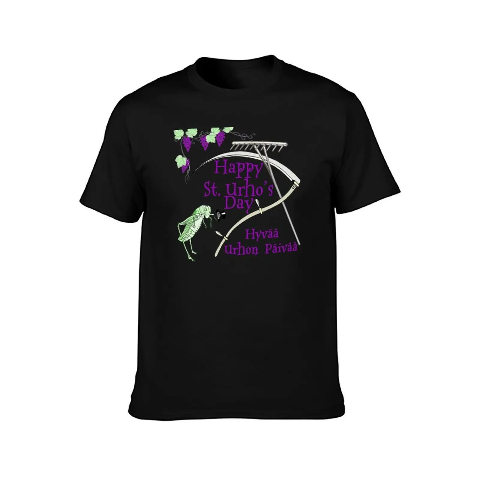 Saint Urho's Day March 16th. St. Urho. T-Shirt Trendy Casual Short Sleeve Shirt T-Shirt