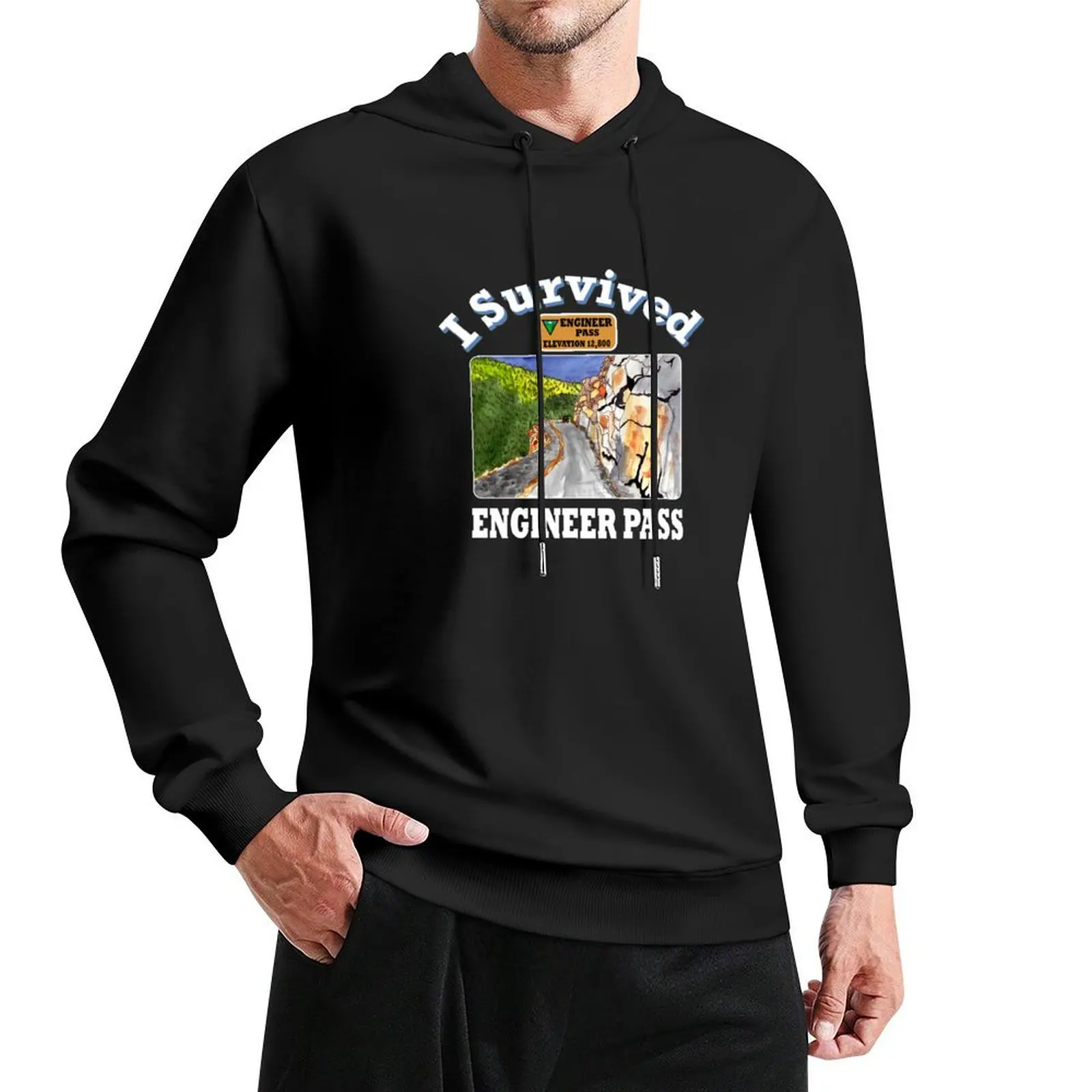 

I Survived Engineer Pass Painting 2, Ouray Colorado Pullover Hoodie men clothes graphic t shirts men hoodies and sweatshirts new