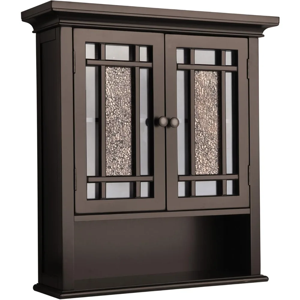 

Windsor Over The Toilet Removable Wall Medicine Cabinet with 1 Fixed and 1 Adjustable Shelves 3 Storage Spaces